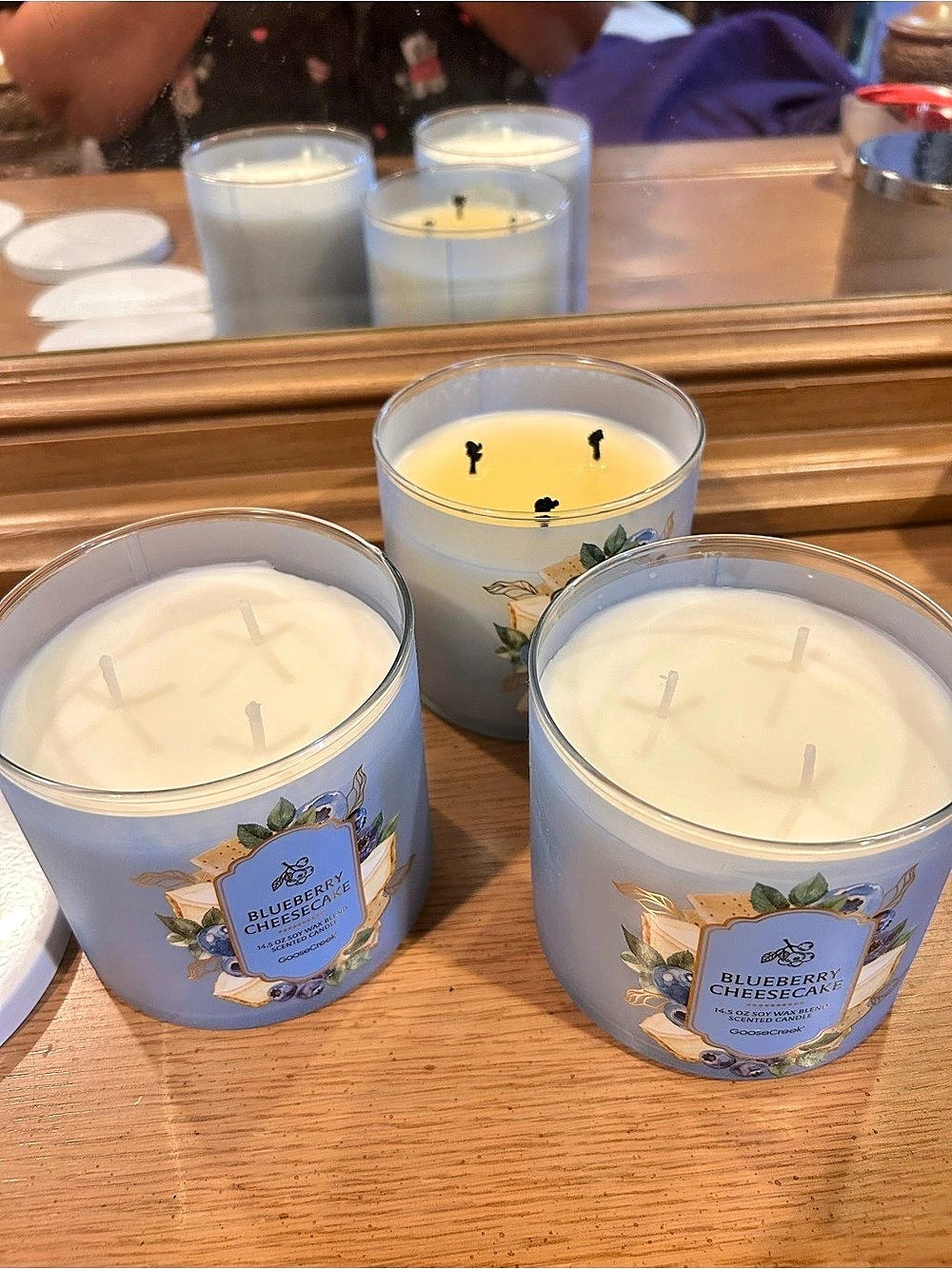 Goose Creek Blueberry Cheesecake Candle 3 wick candle x 3